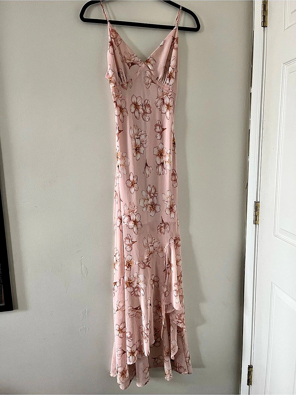Altar'd State Pink Floral Maxi Dress Small Romantic Garden Party Summer Feminine